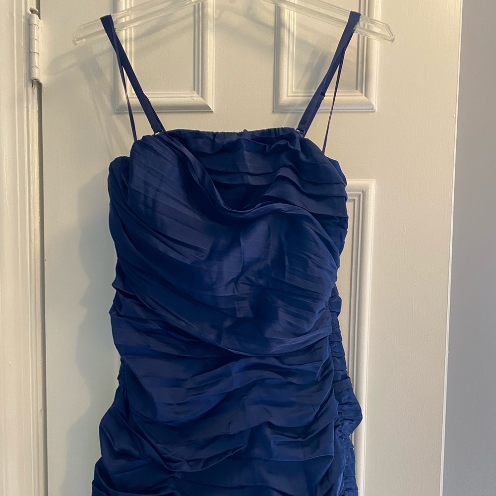 Blue Ruched EXPRESS Dress